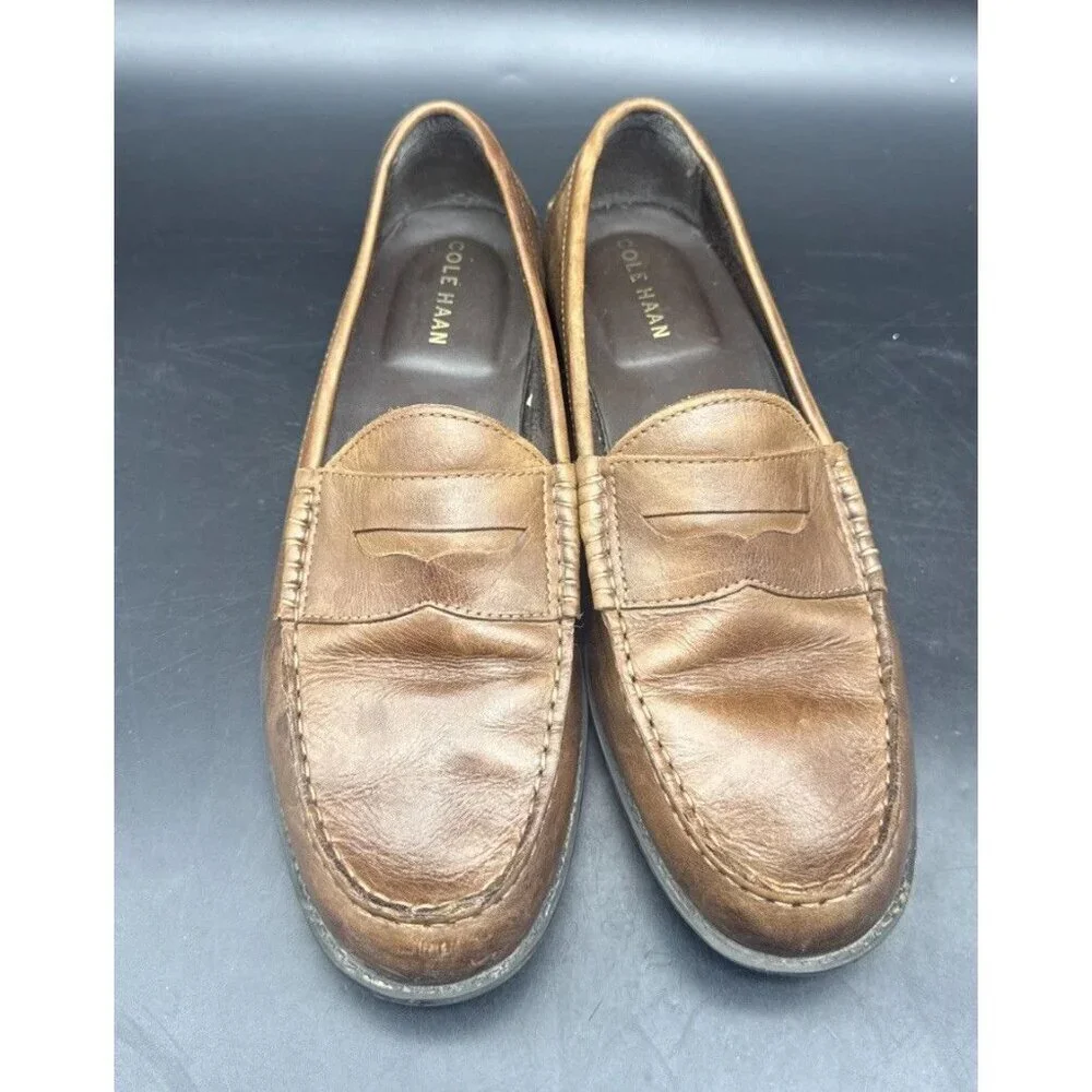 Cole Haan Mens Brown‎ Leather Penny Loafer Slip On Shoe C24506 India Sz 10M